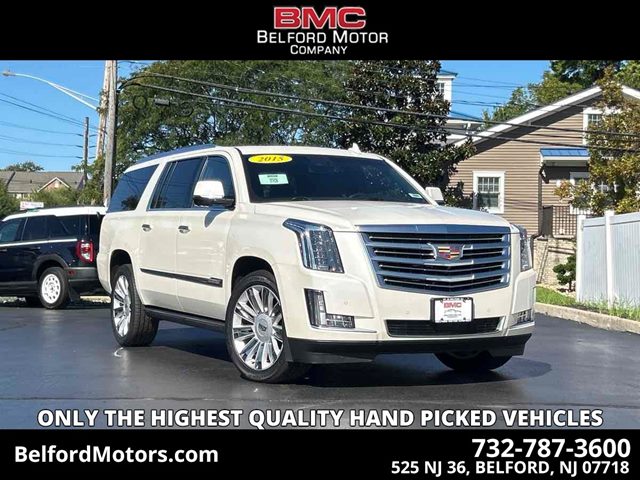 White Diamond Tricoat 2015 Cadillac Escalade ESV SUV / Crossover Four-Wheel Drive Automatic