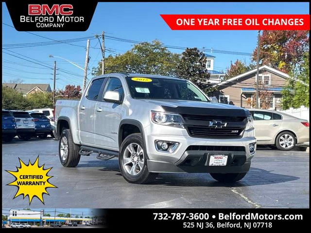 Silver Ice Metallic 2015 Chevrolet Colorado Pickup Truck Four-Wheel Drive Automatic