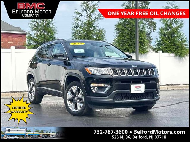 Diamond Black Crystal Pearlcoat 2018 Jeep Compass SUV / Crossover Four-Wheel Drive Automatic