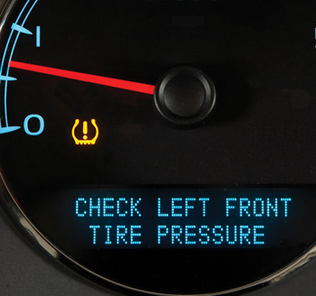 Tire Pressure Monitoring System - Warning Light On