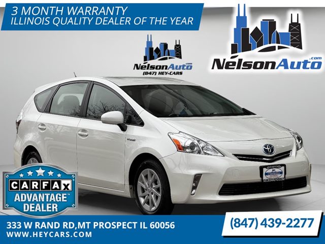 White (Blizzard Pearl) 2012 Toyota Prius v Three FWD Wagon Front-Wheel Drive Automatic