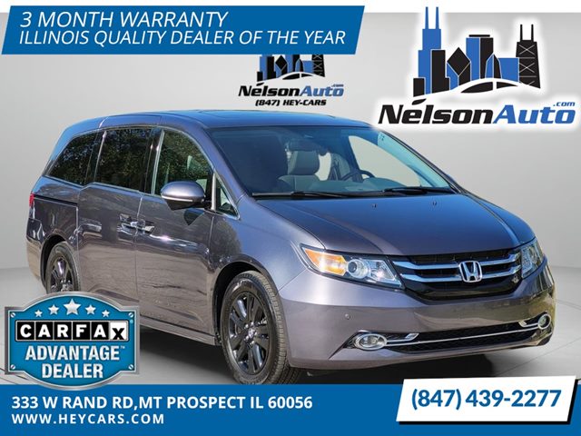Smoky Topaz Metallic 2015 Honda Odyssey Minivan Front-Wheel Drive Automatic