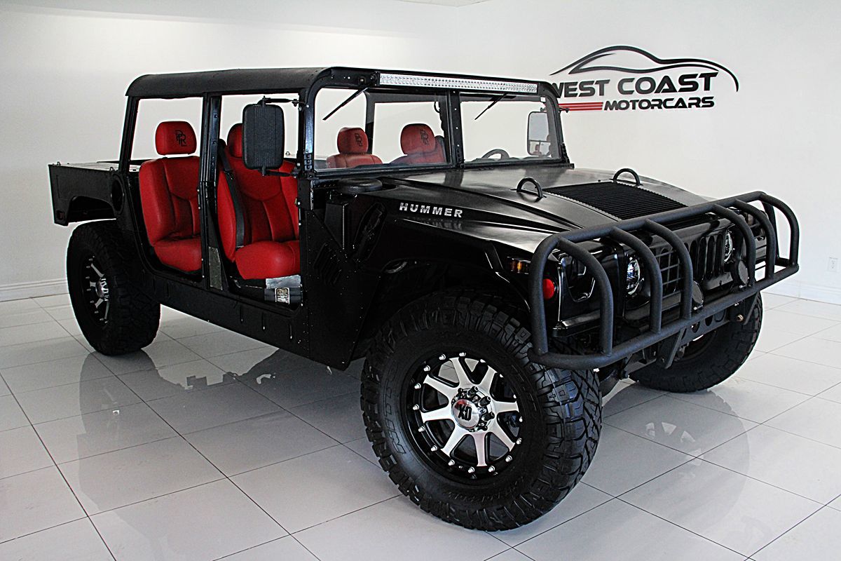 Used 1996 Hummer AM General H1 HUMVEE M998 ~ HARD TOP ~ RED