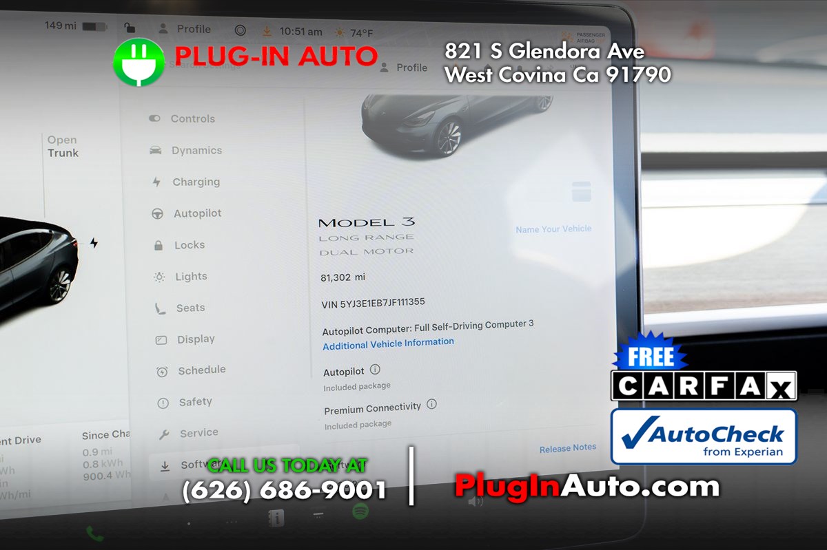 2018 Tesla Model 3 Long Range Battery