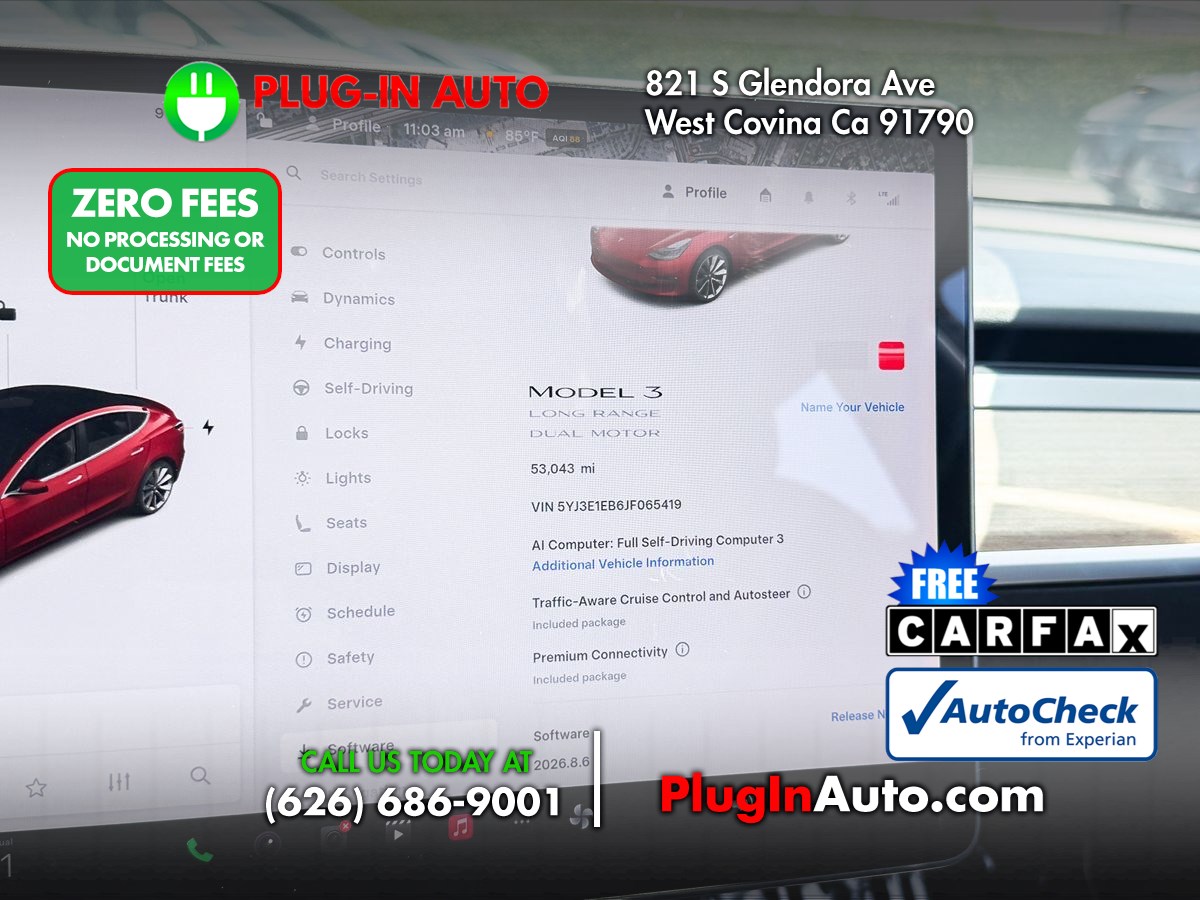 Red Multi-Coat 2018 Tesla Model 3 Sedan All-Wheel Drive Automatic