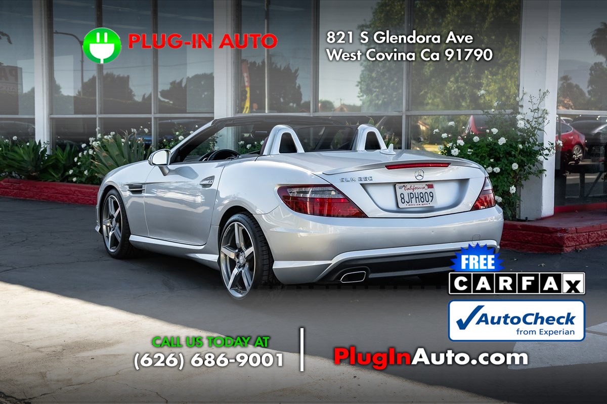 Silver 2015 Mercedes-Benz SLK Convertible Rear-Wheel Drive Automatic