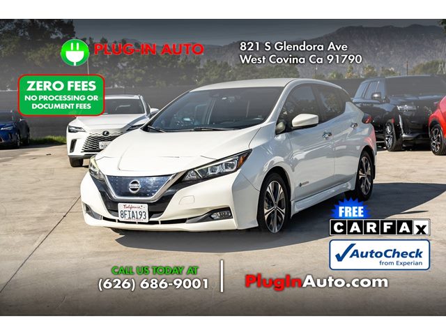 Pearl White 2018 Nissan LEAF Hatchback Front-Wheel Drive Automatic