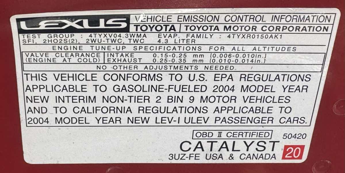 2004 Lexus SC 430 - Photo 23