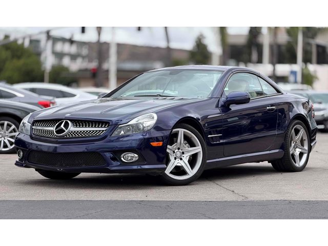Designo Mystic Blue Metallic 2011 Mercedes-Benz SL-Class SL 550 Convertible Rear-Wheel Drive Automatic