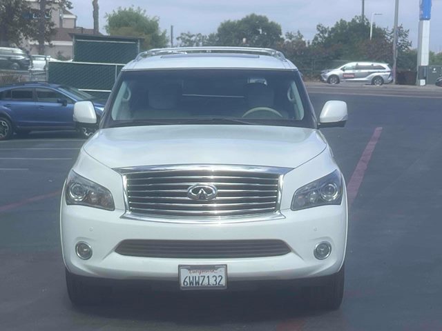 Moonlight White 2012 INFINITI QX56 SUV / Crossover Four-Wheel Drive Automatic