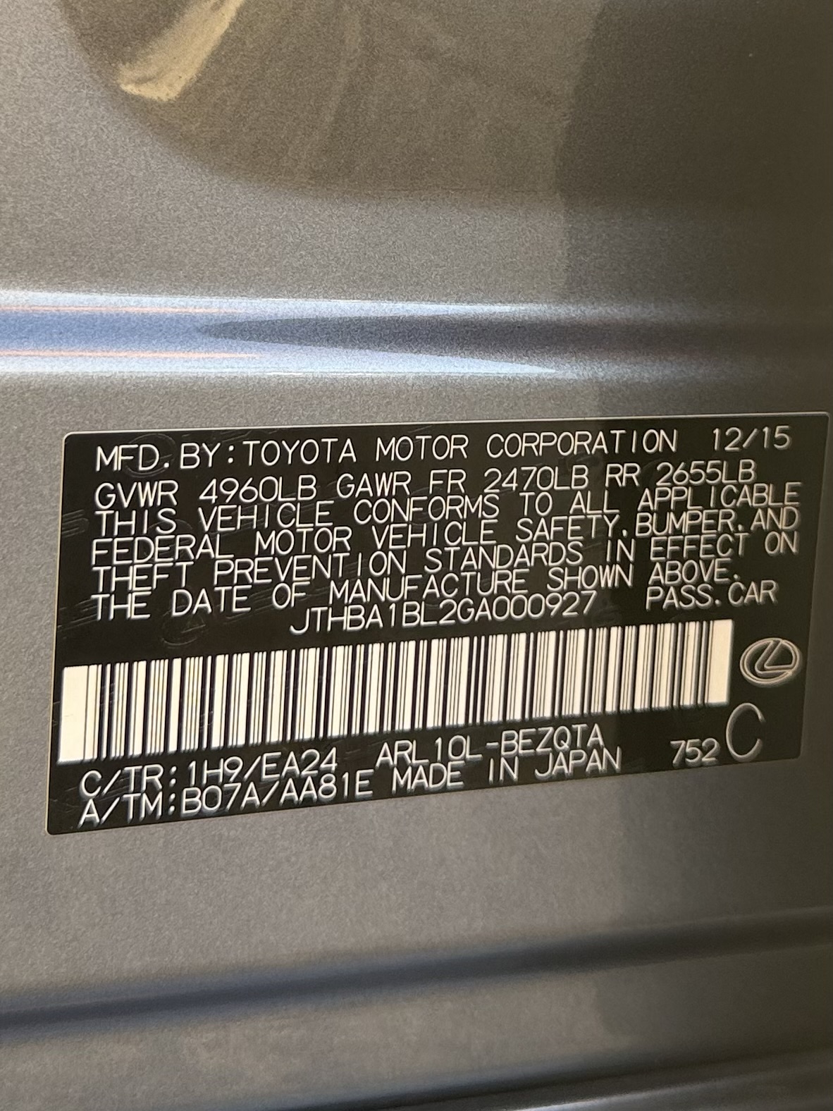 Photo 38 of this Lexus GS 200t
