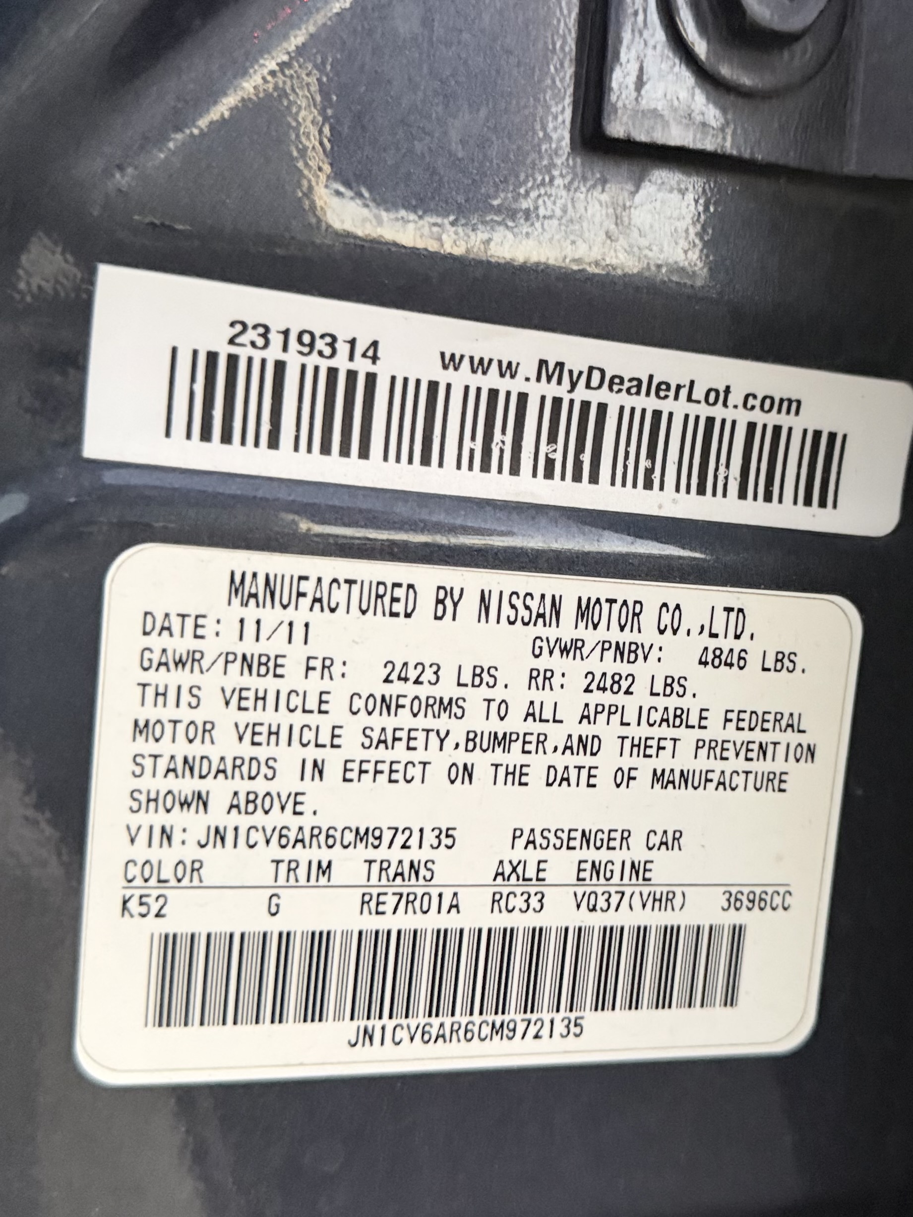 Infiniti G37 photo 24