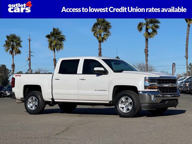 White (Iridescent Pearl Tricoat) 2018 Chevrolet Silverado 1500 LT Crew Cab 4WD Pickup Truck Four-Wheel Drive Automatic