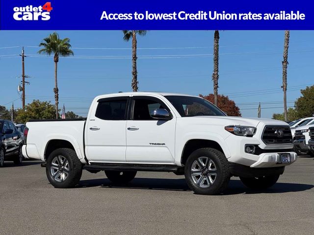 Super White 2017 Toyota Tacoma Pickup Truck Four-Wheel Drive Automatic