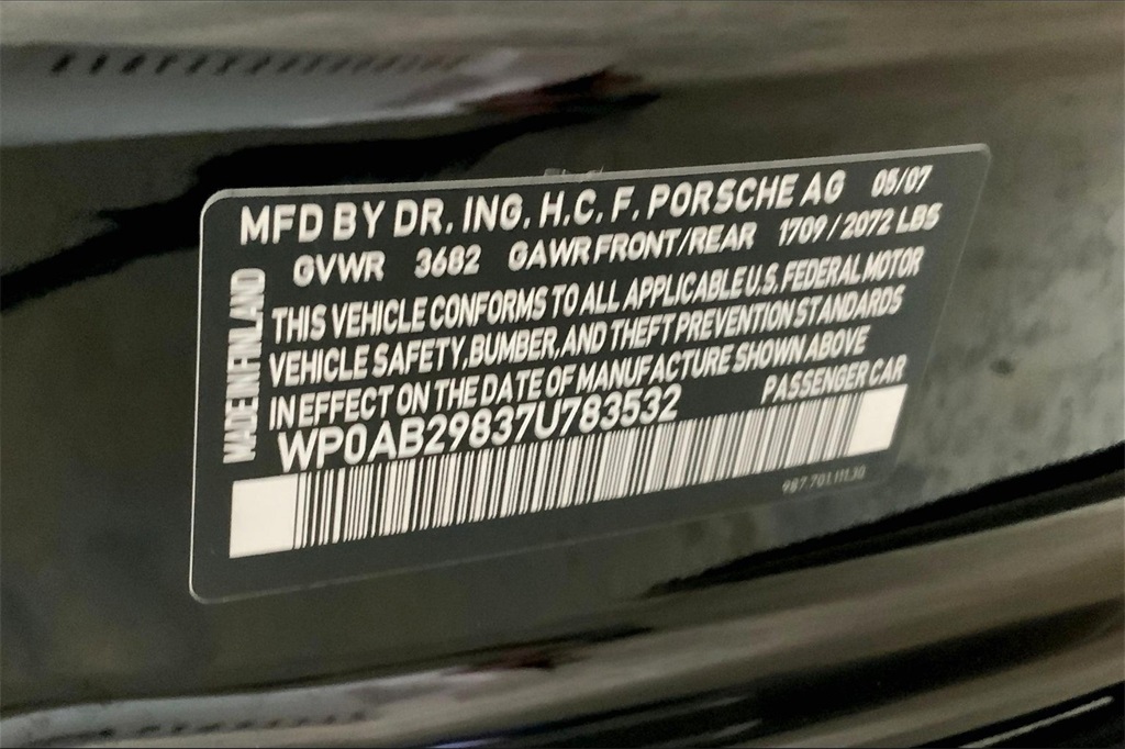 Sold 2007 Porsche Cayman S in Walnut Creek