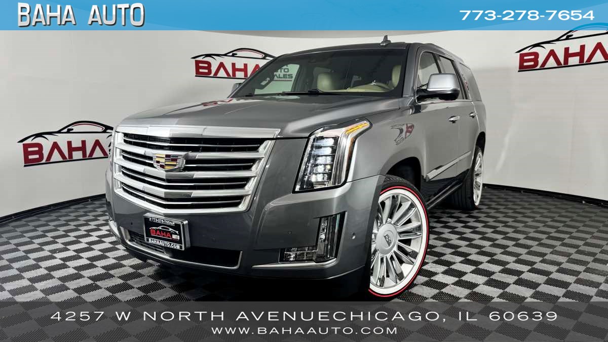 Gray (Satin Steel Metallic) 2019 Cadillac Escalade Platinum 4WD SUV / Crossover Four-Wheel Drive Automatic