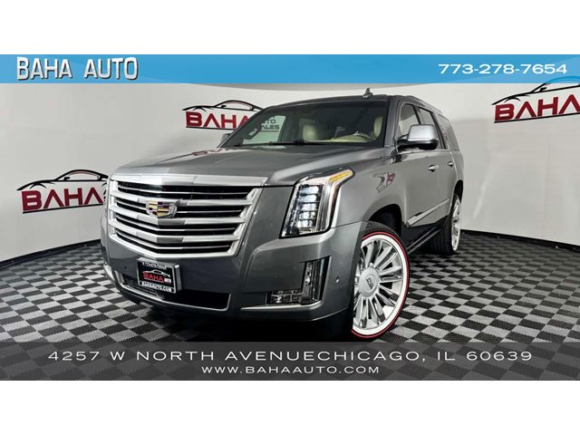 Gray (Satin Steel Metallic) 2019 Cadillac Escalade Platinum 4WD SUV / Crossover Four-Wheel Drive Automatic