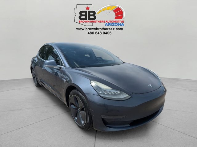 Midnight Silver Metallic 2018 Tesla Model 3 Long Range RWD Sedan Rear-Wheel Drive Automatic