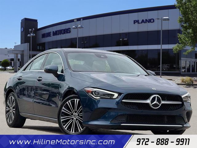 Denim Blue Metallic 2021 Mercedes-Benz CLA 250 4MATIC Coupe All-Wheel Drive Automatic
