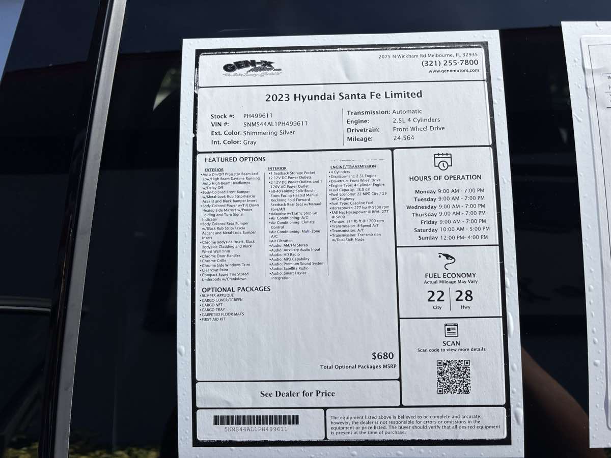 2023 Hyundai Santa Fe Limited photo 30