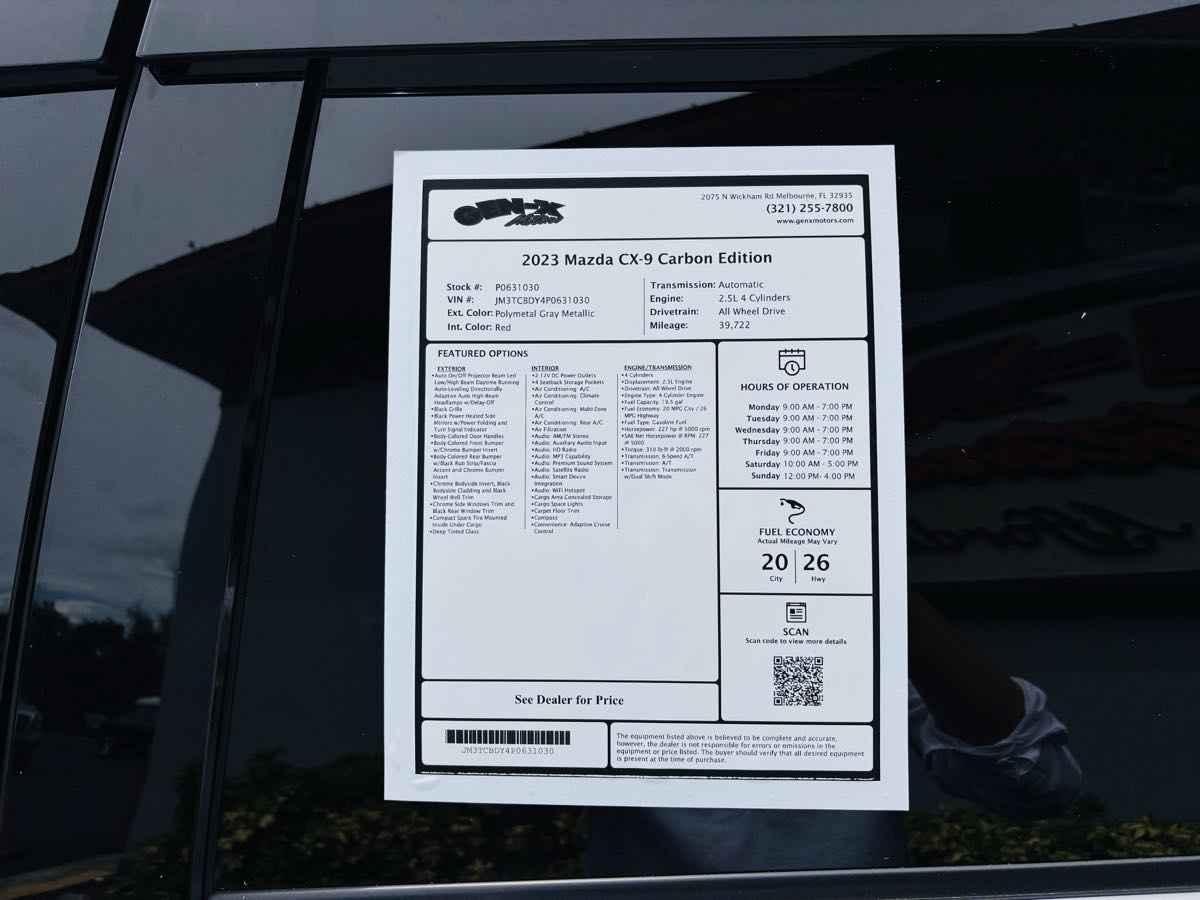 2023 Mazda CX-9 Carbon photo 14