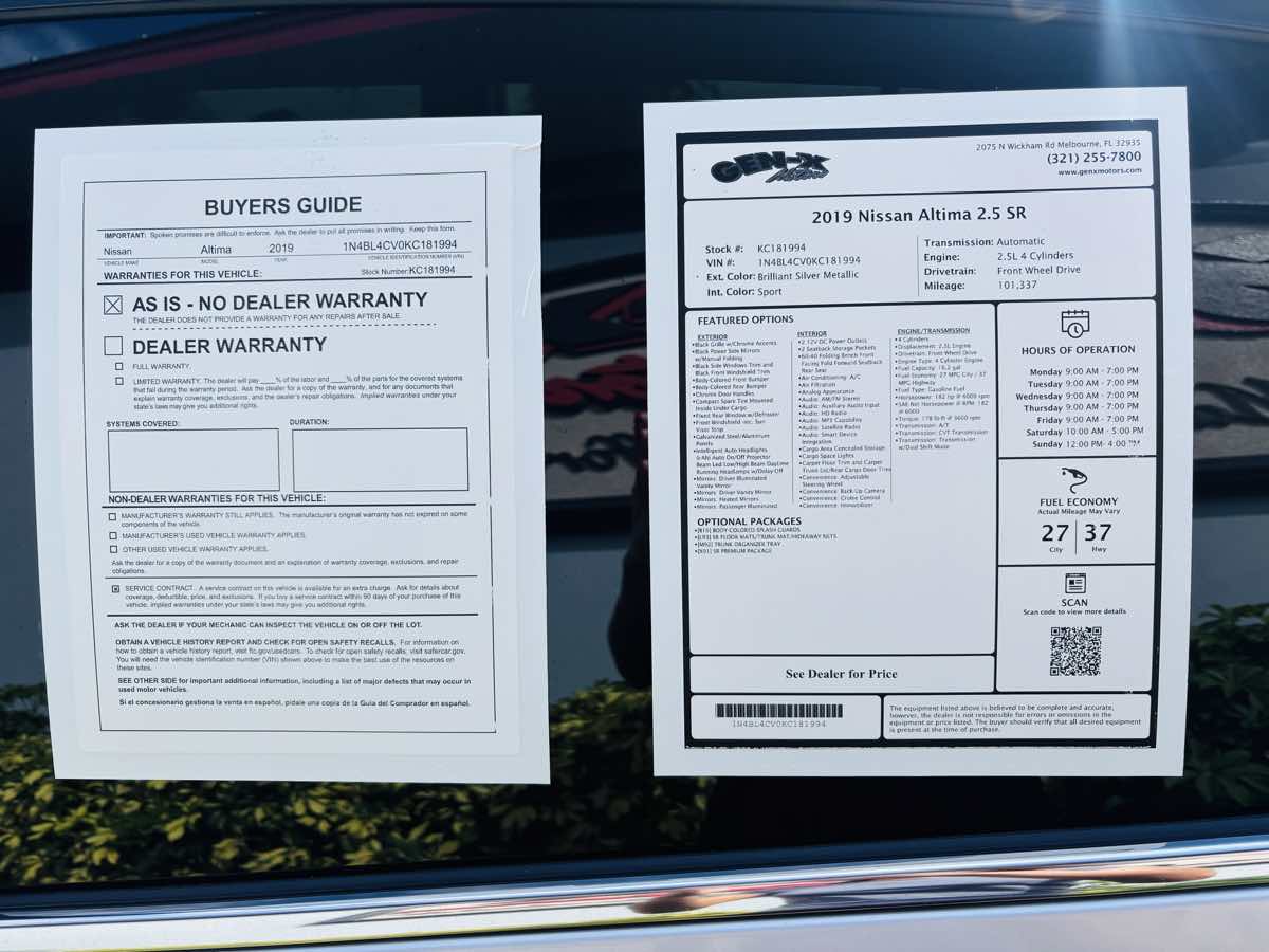 2019 Nissan Altima 2.5 SR photo 4