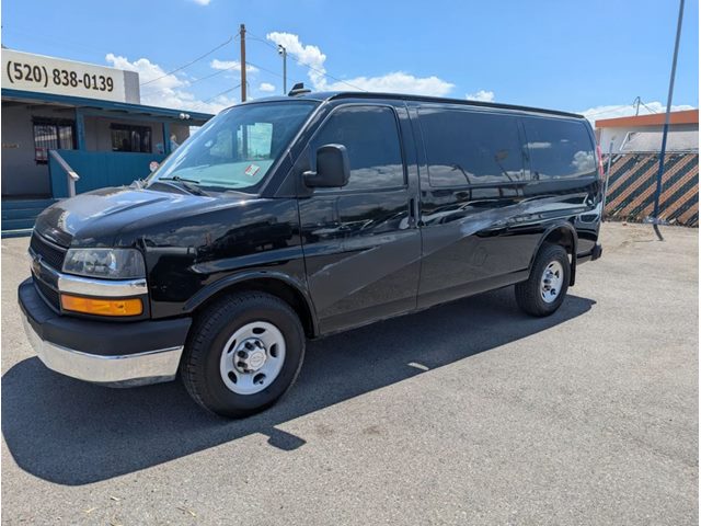 Black 2018 Chevrolet Express Cargo Van Rear-Wheel Drive Automatic