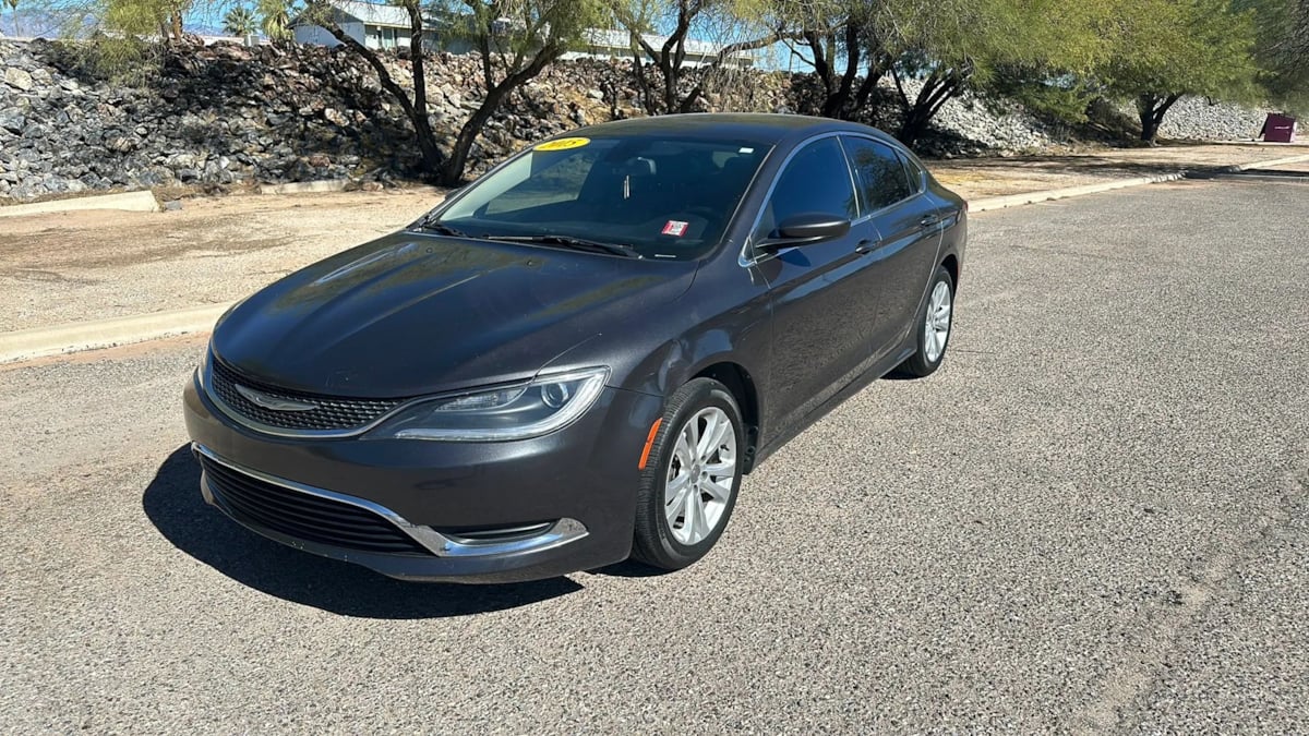 Gray (Granite Crystal Metallic Clearcoat) 2015 Chrysler 200 Limited Sedan FWD Sedan Front-Wheel Drive Automatic