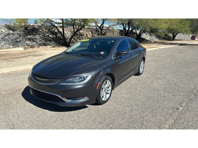 Gray (Granite Crystal Metallic Clearcoat) 2015 Chrysler 200 Limited Sedan FWD Sedan Front-Wheel Drive Automatic