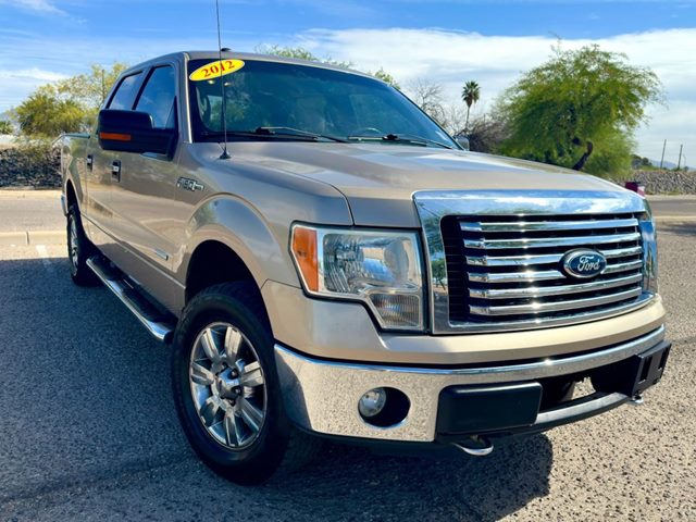 Pale Adobe Metallic 2012 Ford F-150 XLT SuperCrew 4WD Pickup Truck Four-Wheel Drive Automatic