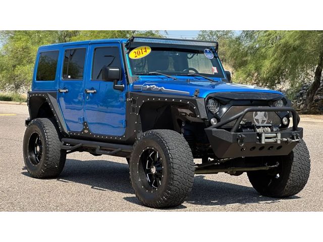 Hydro Blue Pearl Coat 2014 Jeep Wrangler SUV / Crossover Four-Wheel Drive Automatic