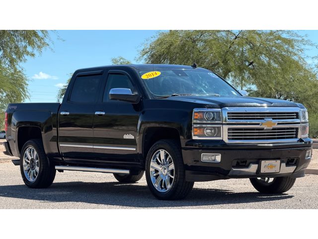 Black 2014 Chevrolet Silverado 1500 Pickup Truck Four-Wheel Drive Automatic