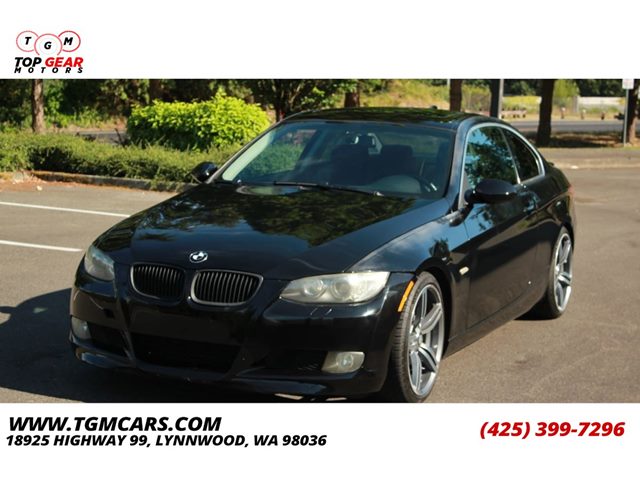 Jet Black 2008 BMW 3 Series Coupe Rear-Wheel Drive Automatic