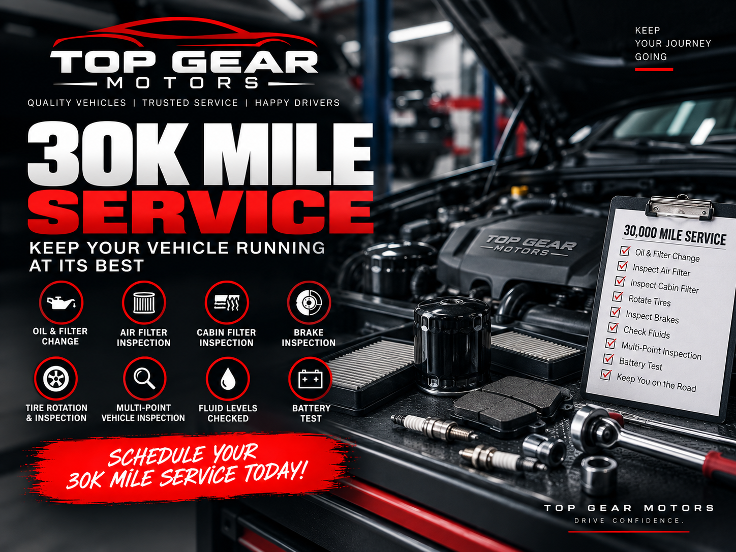 30,000 Mile Service