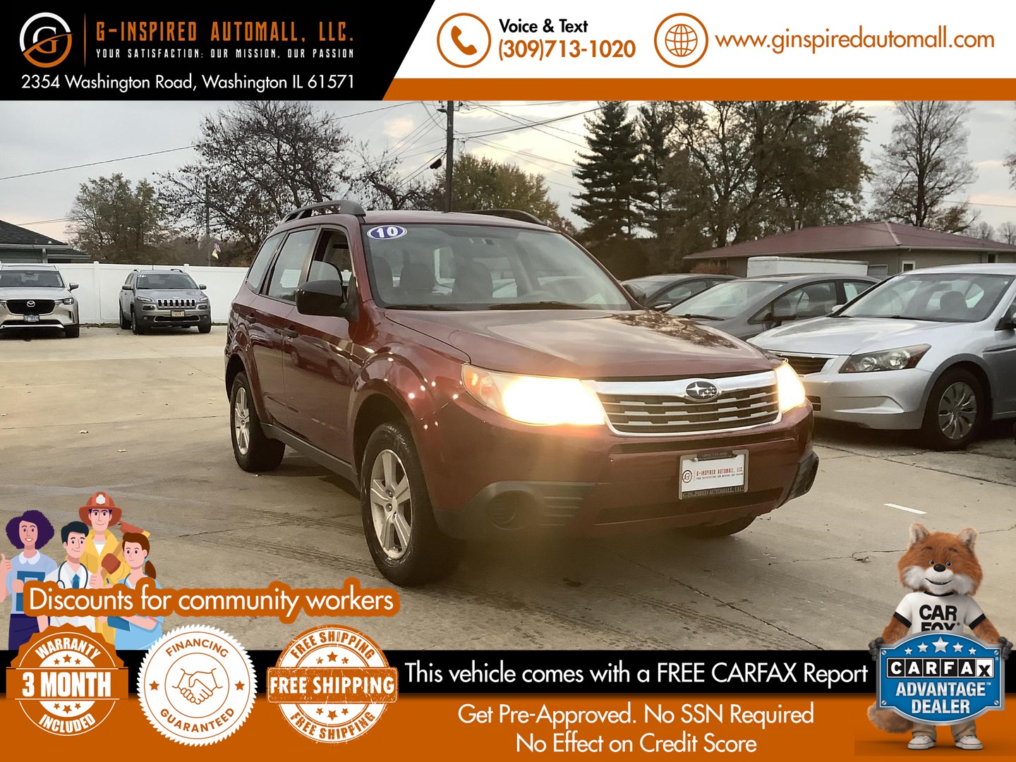 2010 Subaru Forester 2.5X