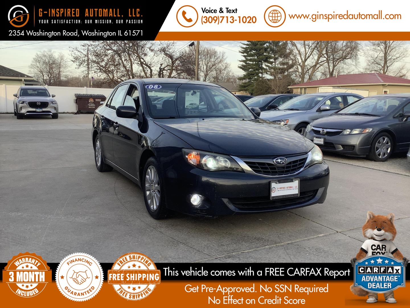 2008 Subaru Impreza Sedan i w/Premium Pkg