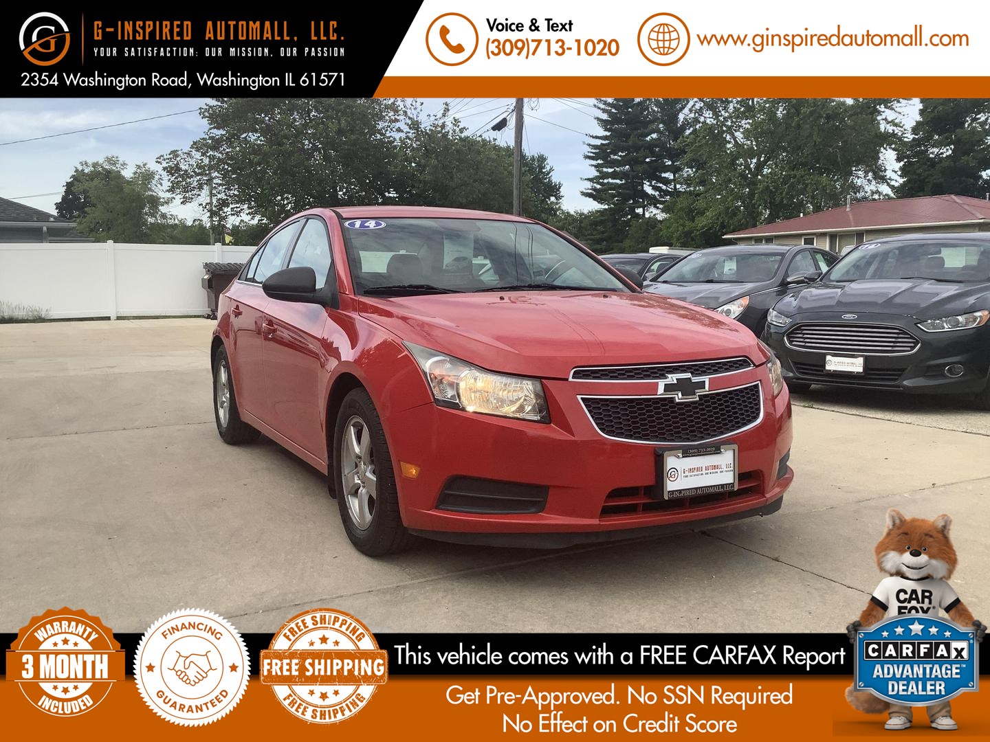 2014 Chevrolet Cruze 1LT