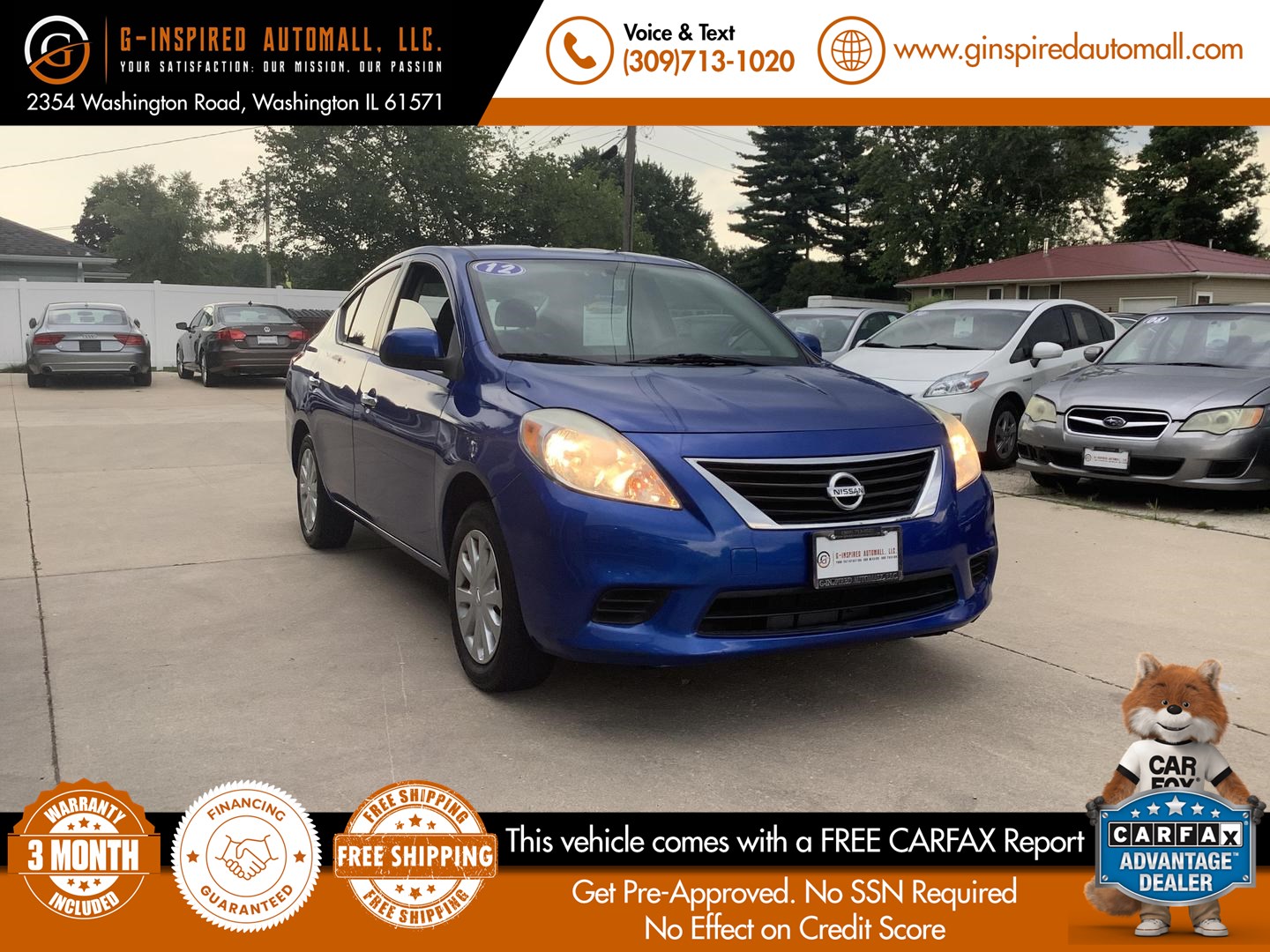 2012 Nissan Versa SV