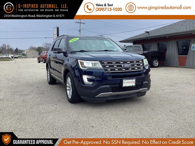 Blue Jeans Metallic 2016 Ford Explorer XLT SUV / Crossover Front-Wheel Drive Automatic