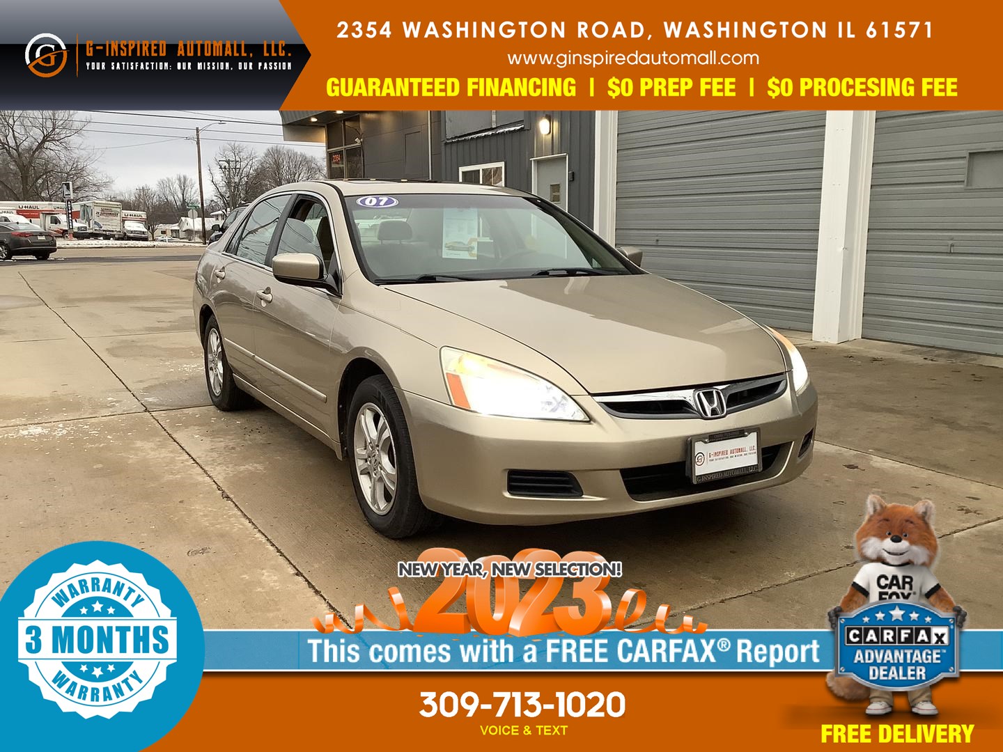 2007 Honda Accord Sdn EX