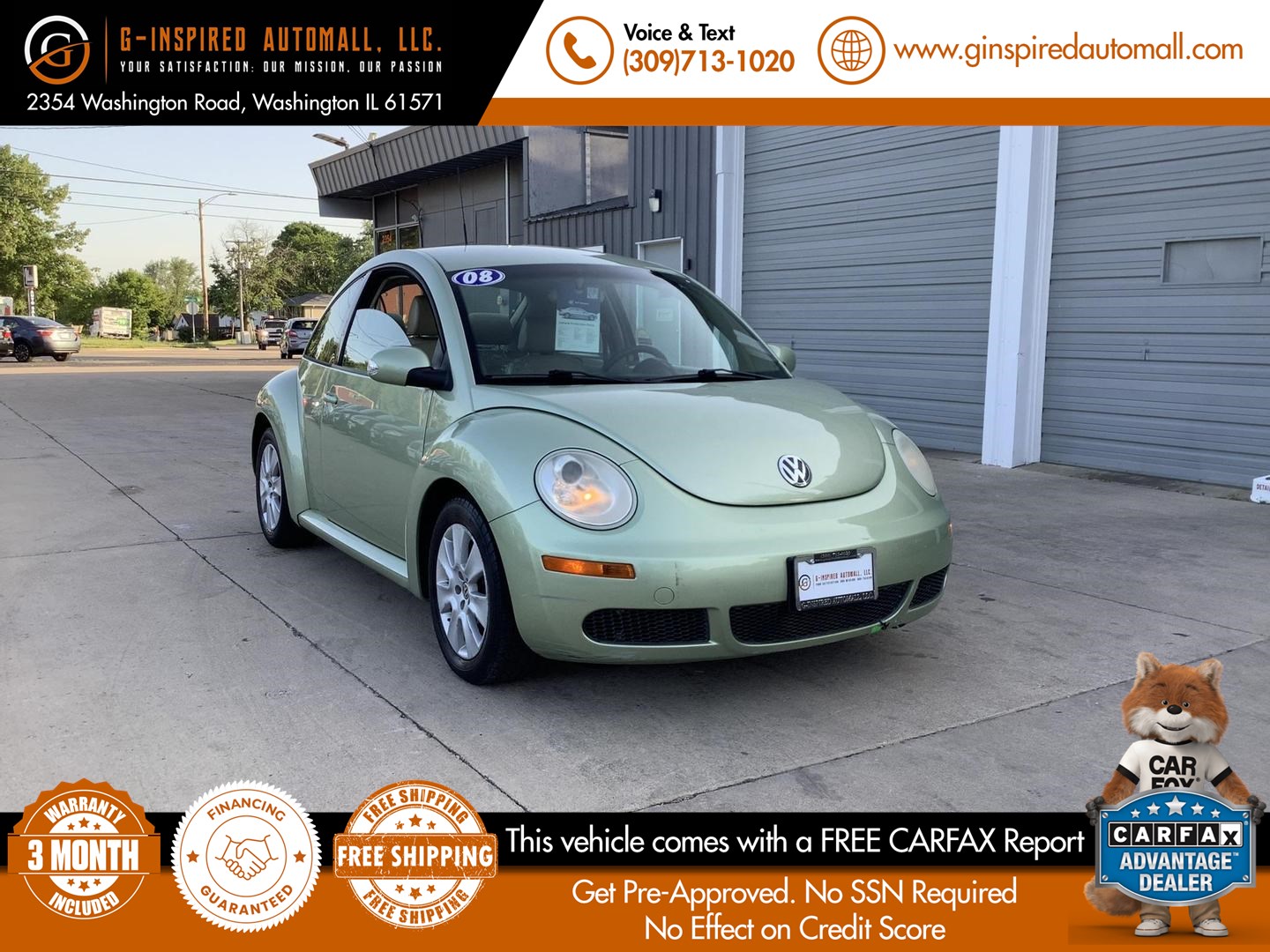 2008 Volkswagen New Beetle Coupe S