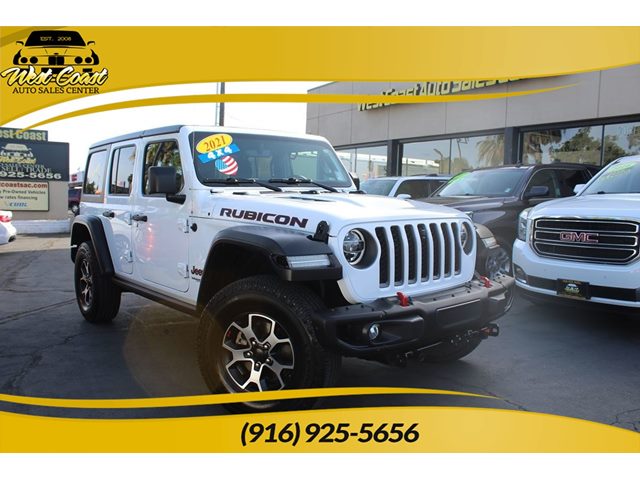 Bright White Clearcoat 2021 Jeep Wrangler Unlimited Rubicon 4WD SUV / Crossover Four-Wheel Drive Automatic
