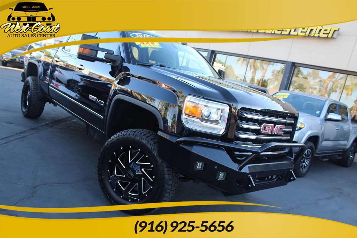 Onyx Black 2015 GMC Sierra 2500HD Pickup Truck Four-Wheel Drive Automatic