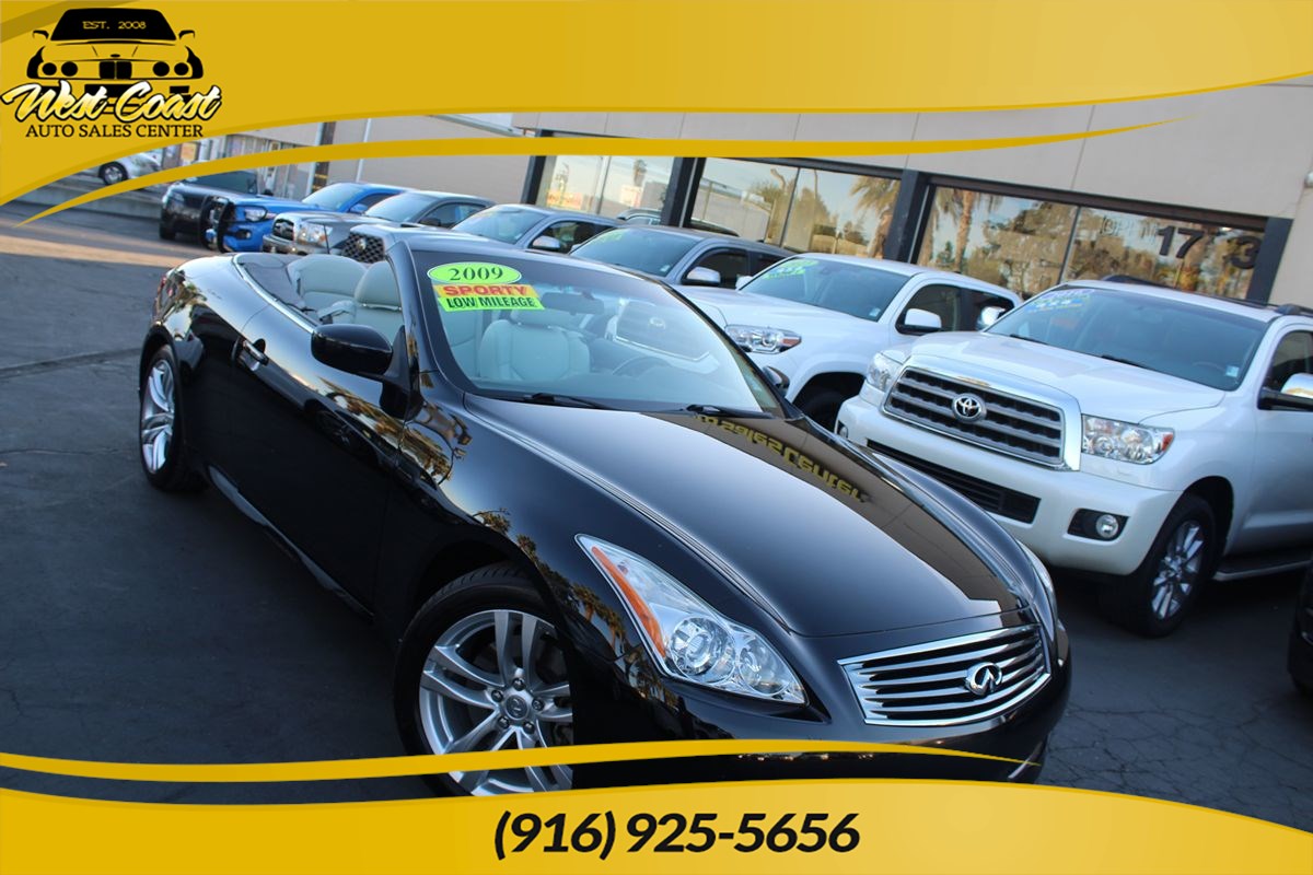 Black Obsidian 2009 INFINITI G37 Convertible Rear-Wheel Drive Automatic