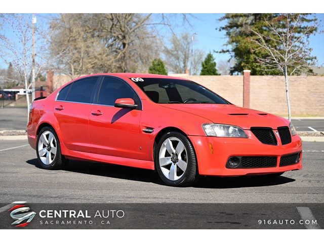 Liquid Red 2009 Pontiac G8 Sedan Rear-Wheel Drive Automatic