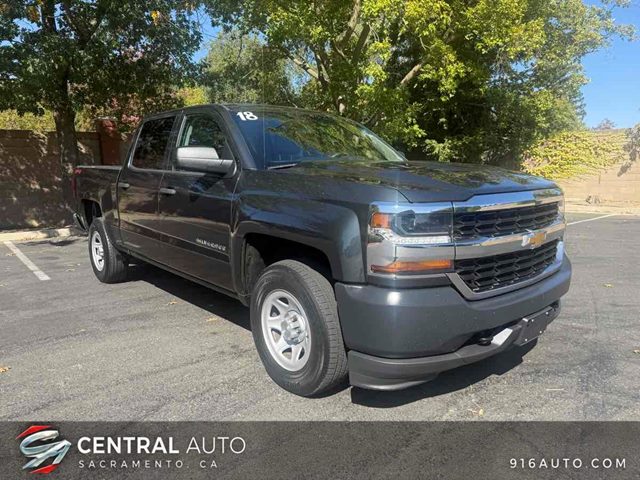 Gray (Graphite Metallic) 2018 Chevrolet Silverado 1500 Pickup Truck Four-Wheel Drive Automatic