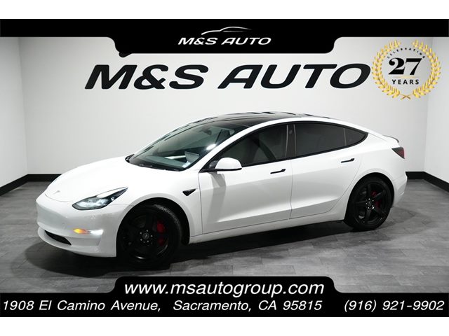 Pearl White Multi-Coat 2023 Tesla Model 3 Performance AWD Sedan All-Wheel Drive Automatic