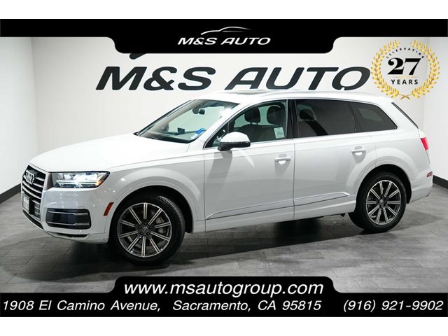 Carrara White 2019 Audi Q7 45 TFSI quattro SE Premium Plus SUV / Crossover All-Wheel Drive Automatic
