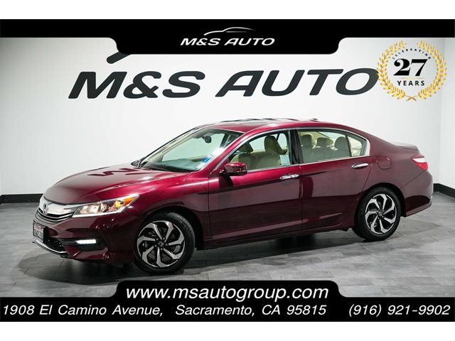 Basque Red Pearl II 2017 Honda Accord V6 EX-L FWD with Navigation and Honda Sensing Sedan Front-Wheel Drive Automatic