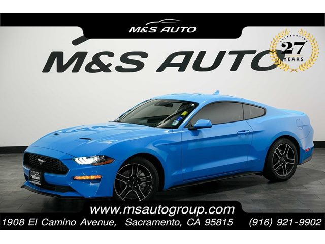 Grabber Blue Metallic 2022 Ford Mustang EcoBoost Premium Fastback RWD Coupe Rear-Wheel Drive Automatic